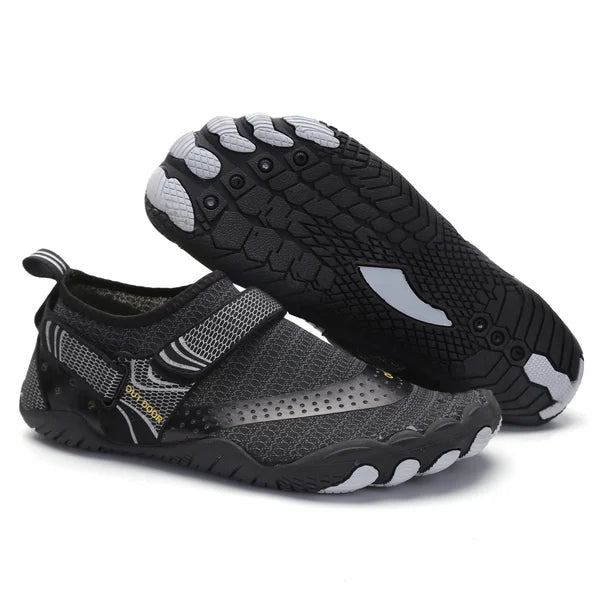 Trekkingschuhe | Rutschfeste Rillenprofilsohle | Leichte orthopädische Unterstützung