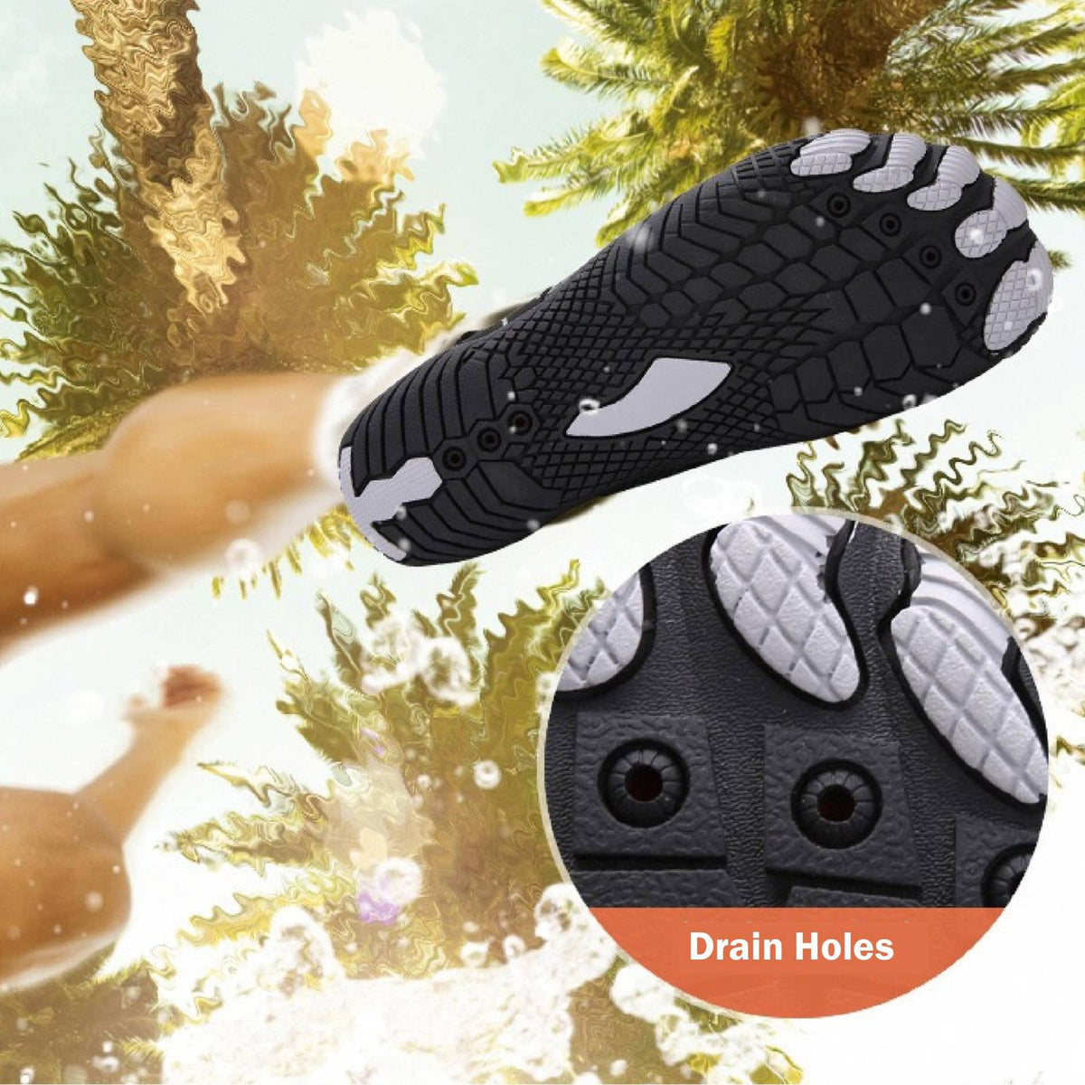 Trekkingschuhe | Rutschfeste Rillenprofilsohle | Leichte orthopädische Unterstützung
