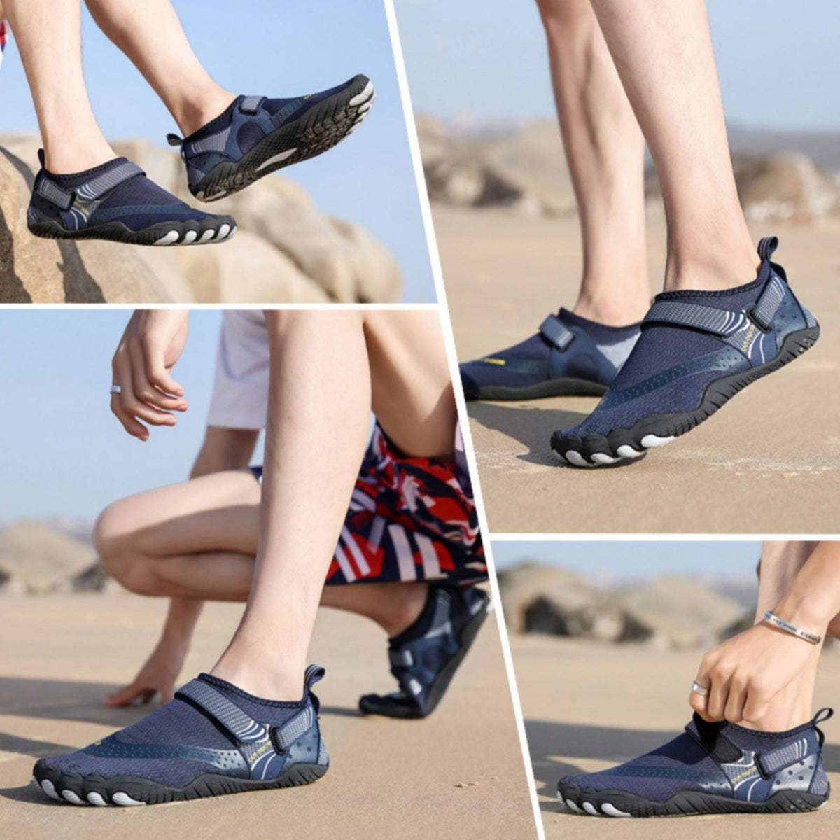 Trekkingschuhe | Rutschfeste Rillenprofilsohle | Leichte orthopädische Unterstützung