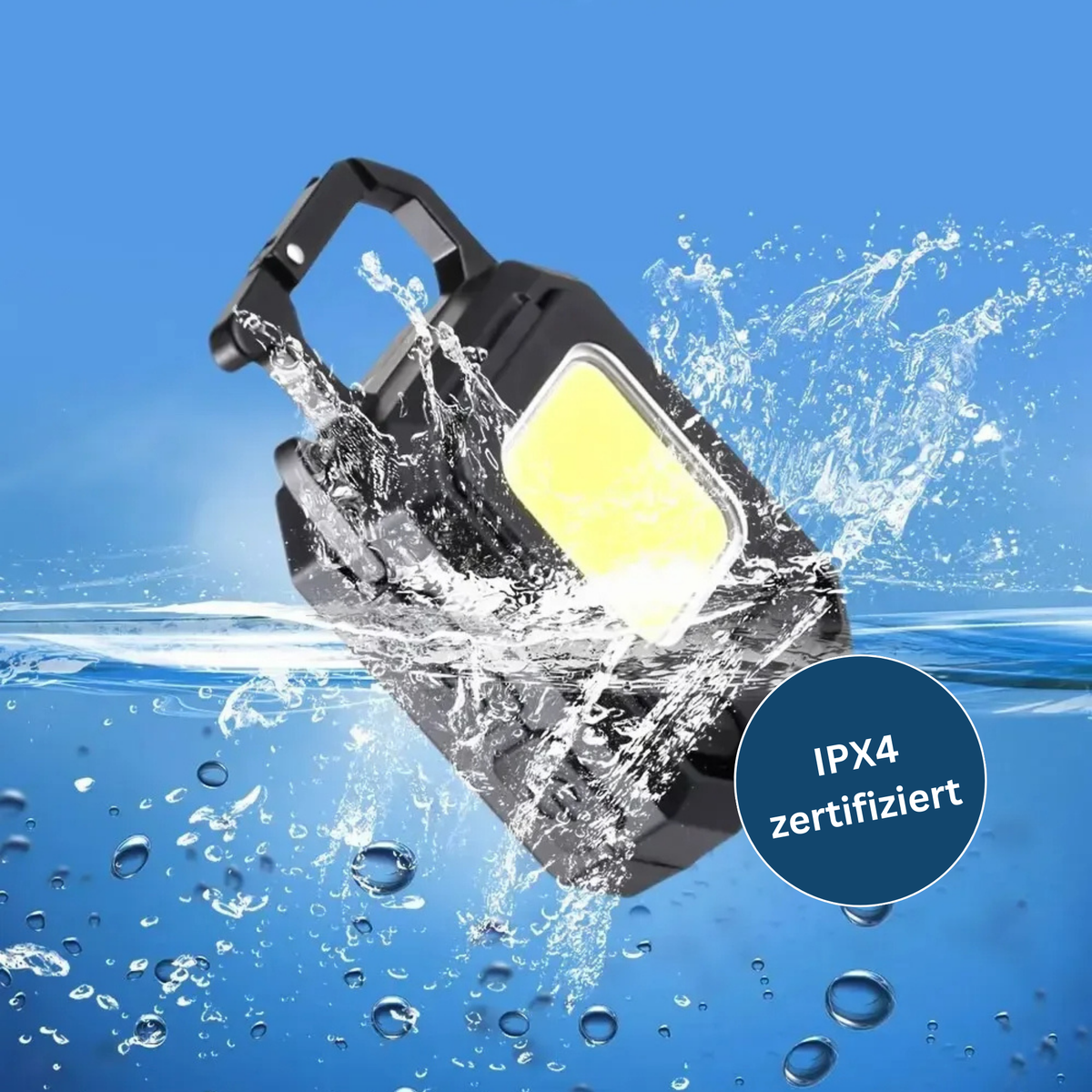 Fürs Wandern entwickelte LED-Taschenlampe