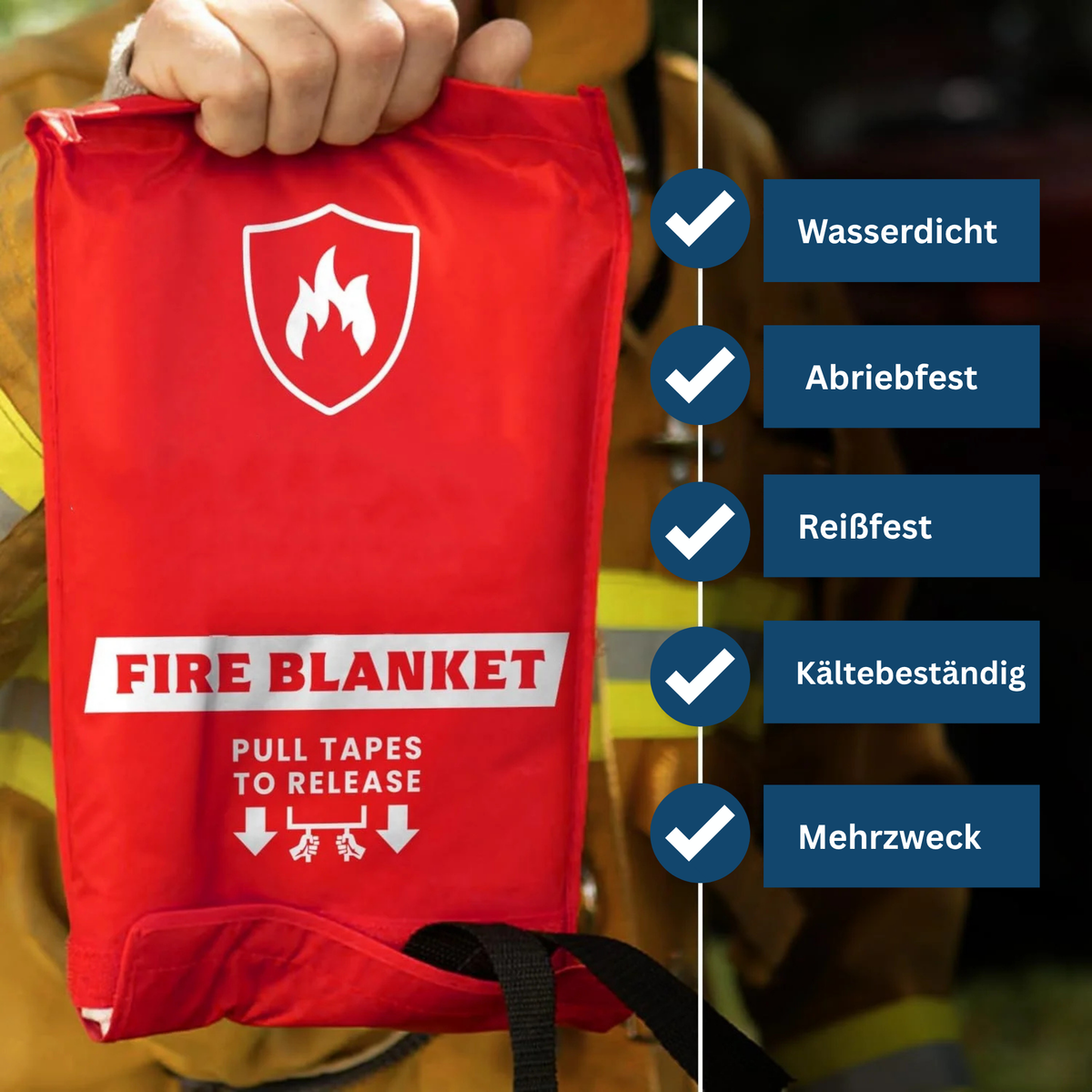 Löschdecke für den Notfall
