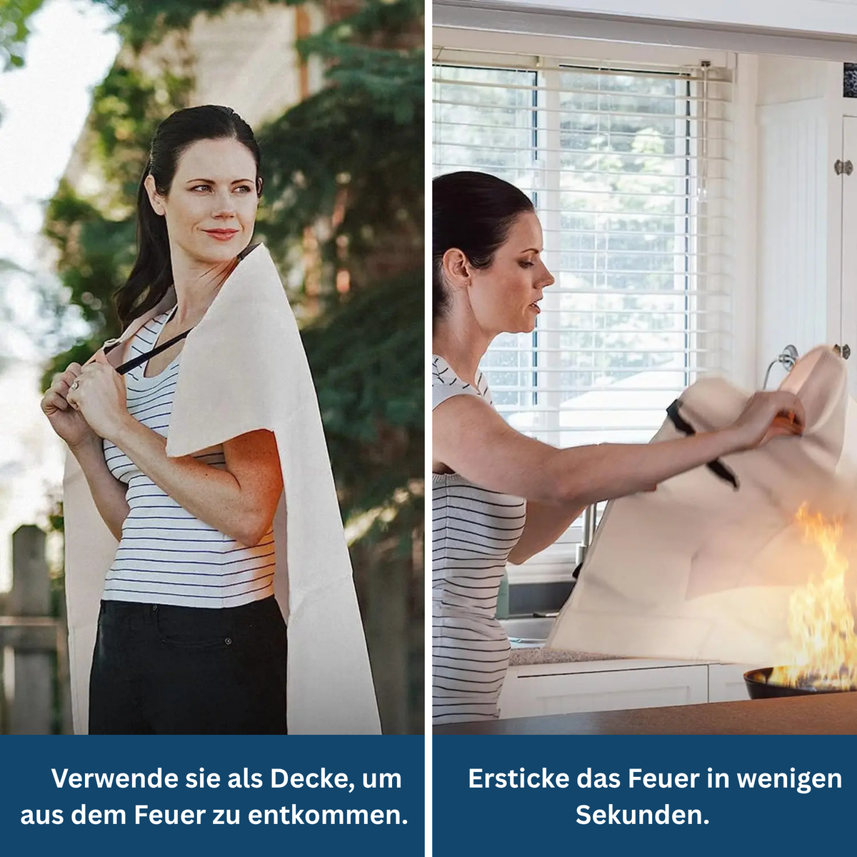 Löschdecke für den Notfall