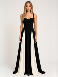 Ärmelloses A-Linien-Maxikleid für Damen