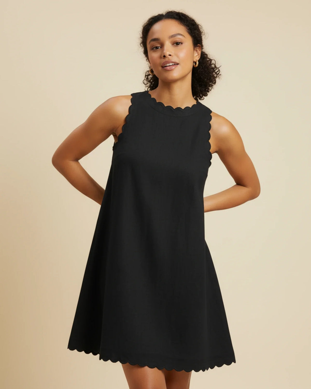 Ärmelloses A-Linien-Minikleid für Damen