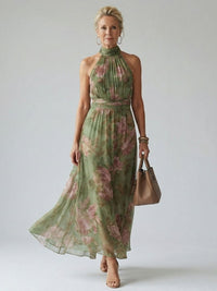 Ärmelloses langes Damenkleid