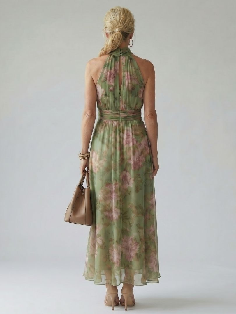 Ärmelloses langes Damenkleid