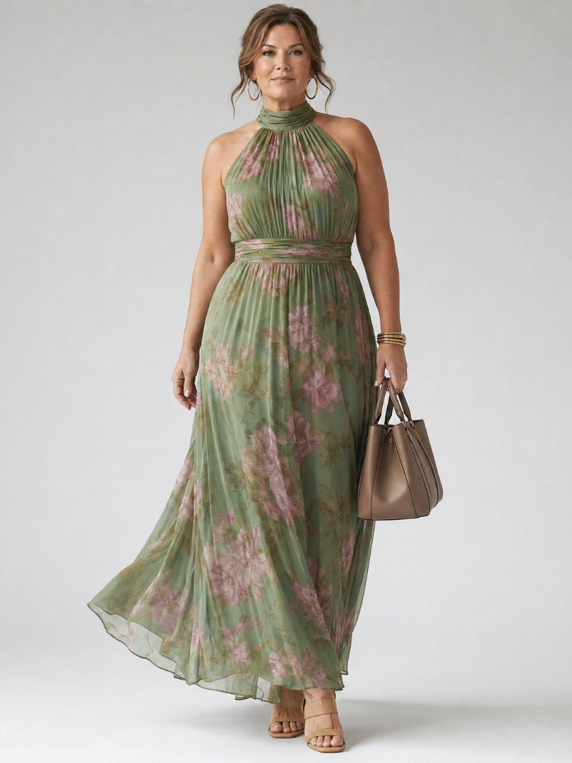 Ärmelloses langes Damenkleid