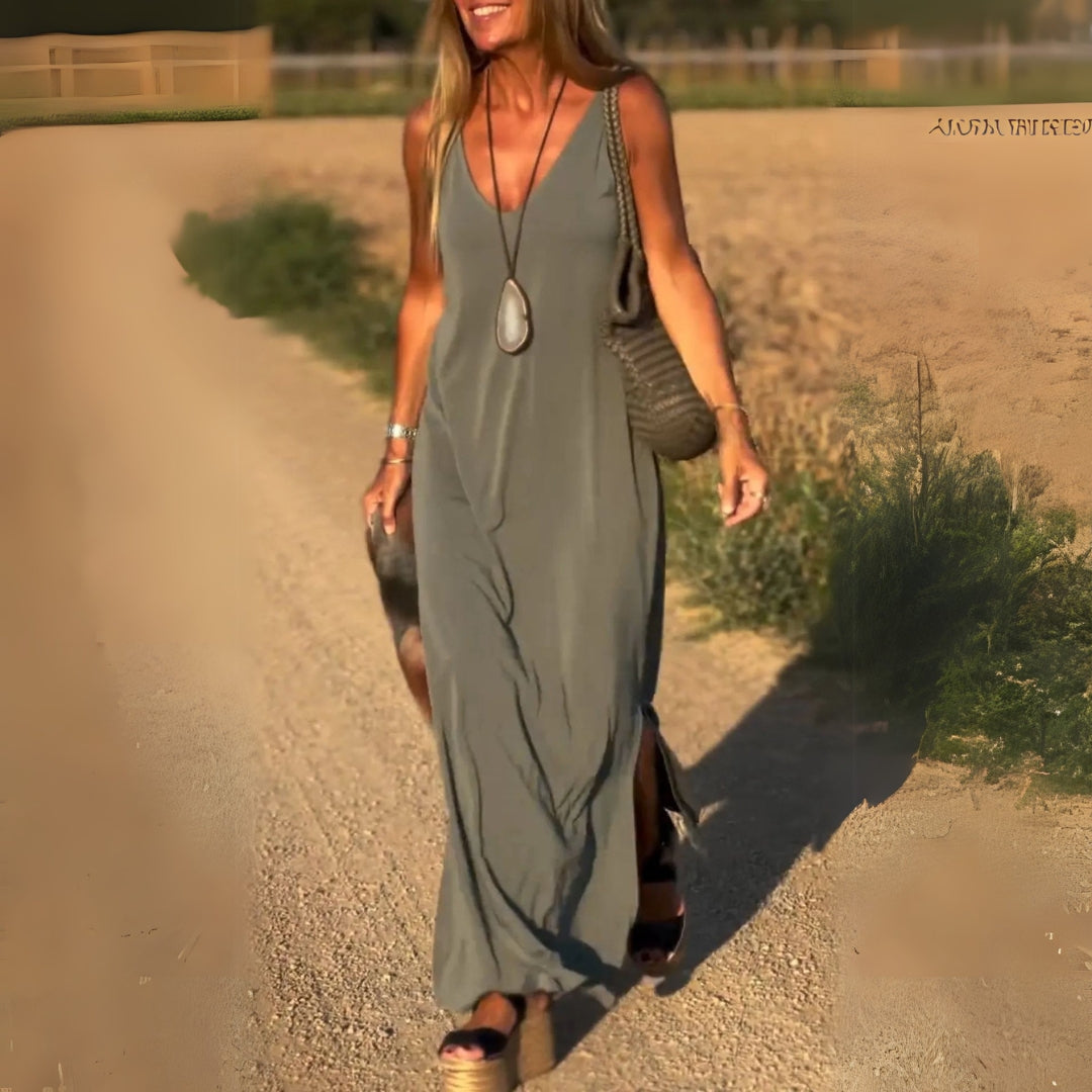 Ärmelloses Damen-Maxikleid