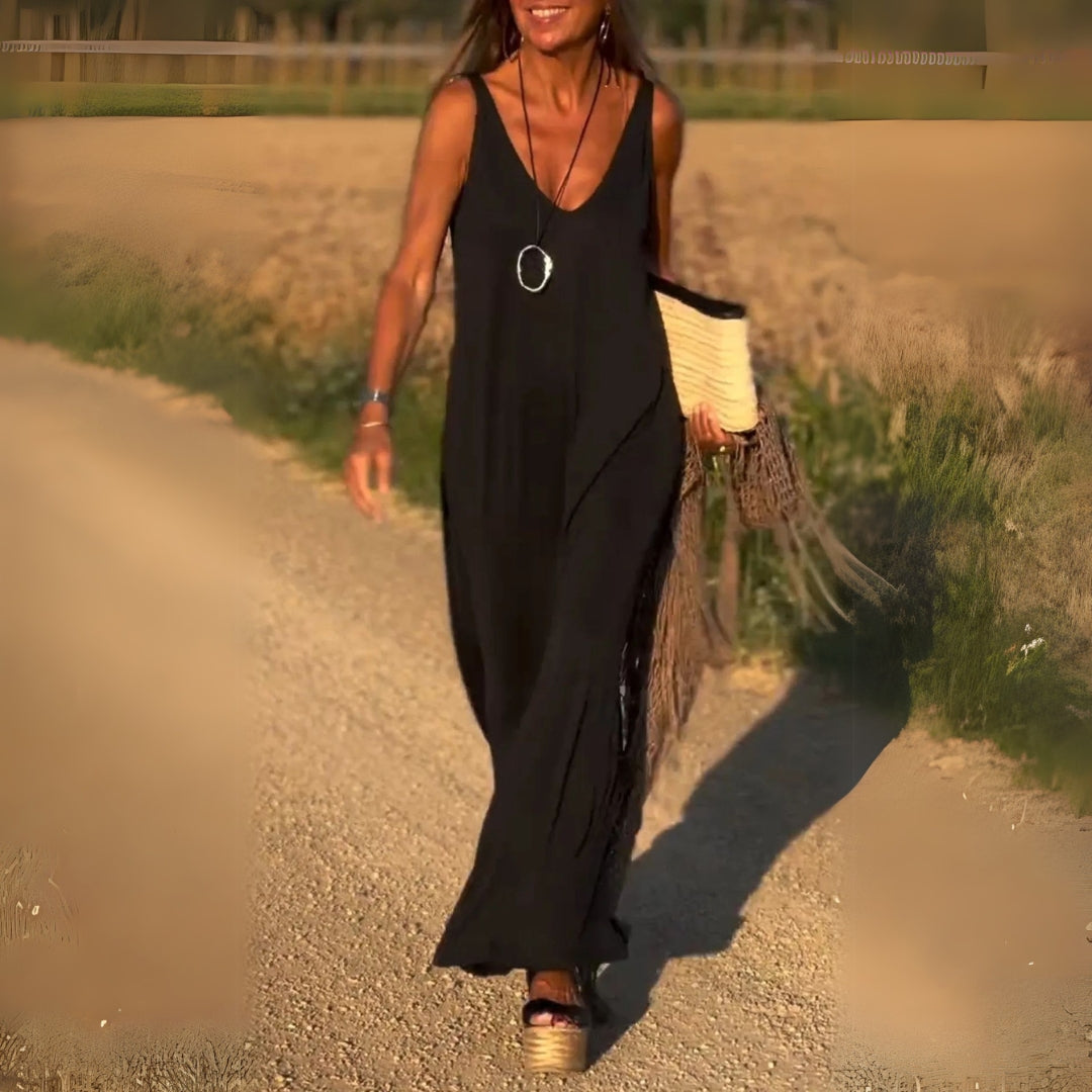 Ärmelloses Damen-Maxikleid