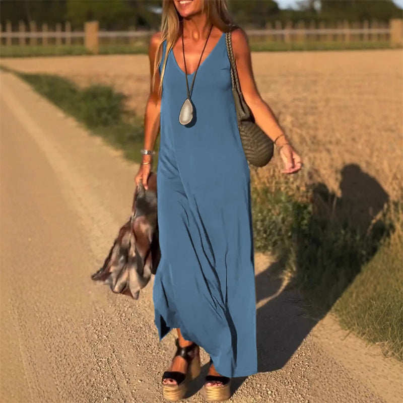 Ärmelloses Damen-Maxikleid
