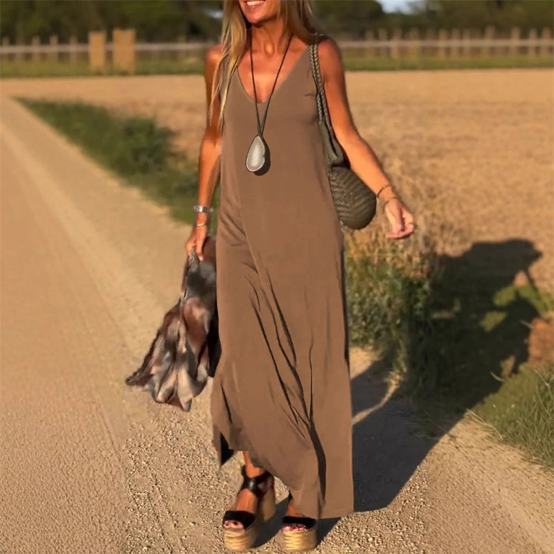 Ärmelloses Damen-Maxikleid