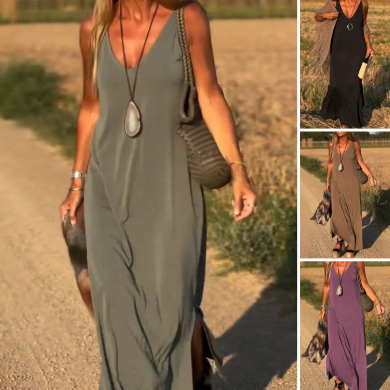 Ärmelloses Damen-Maxikleid