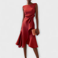 Ärmelloses Damen-Midikleid in A-Linie