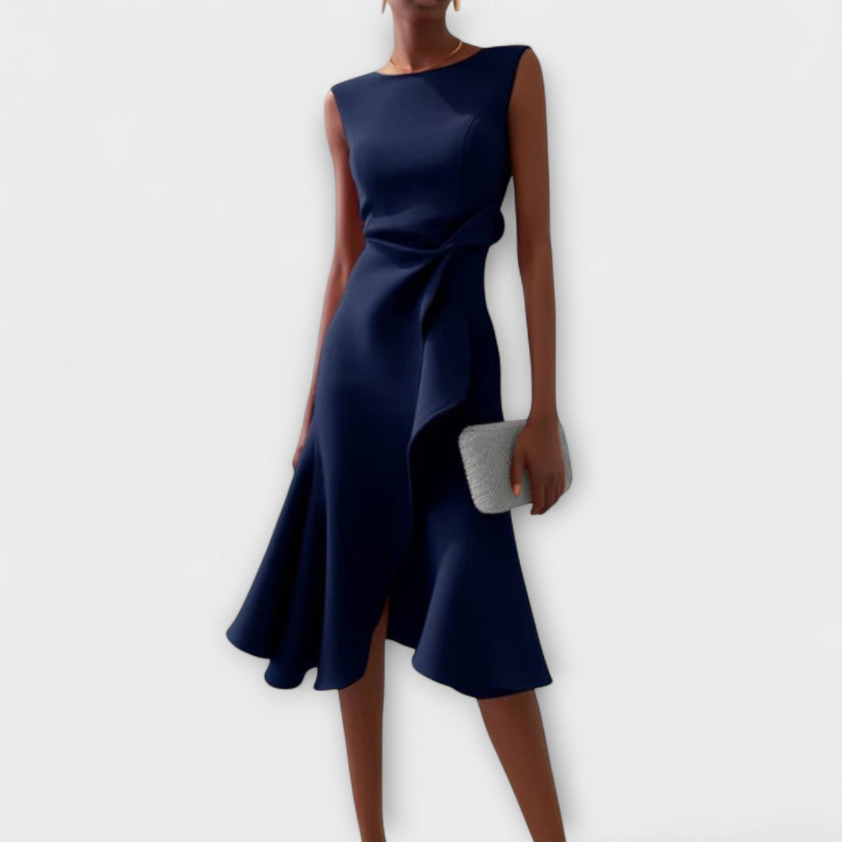 Ärmelloses Damen-Midikleid in A-Linie