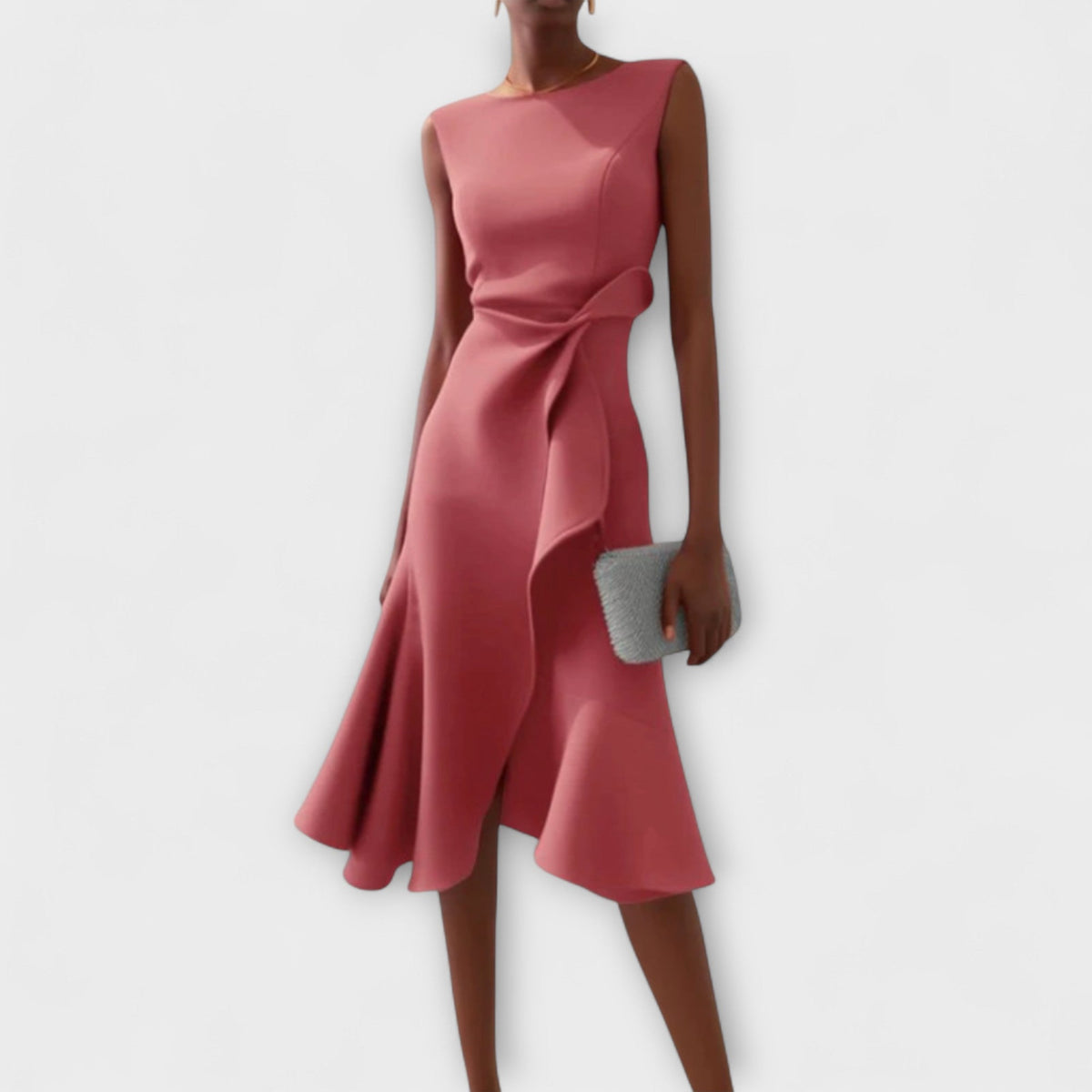 Ärmelloses Damen-Midikleid in A-Linie
