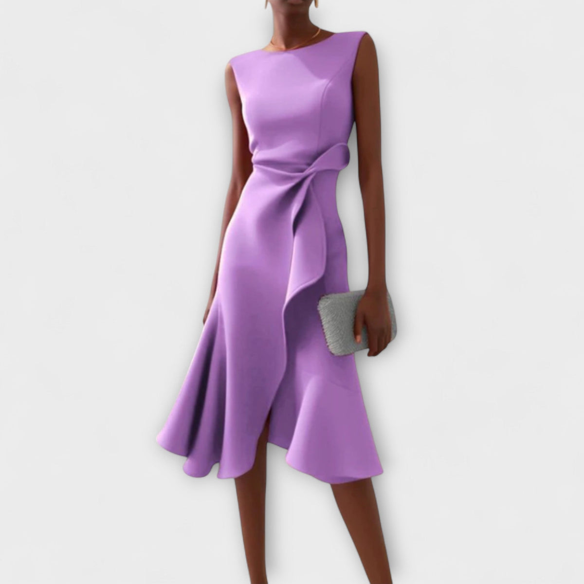 Ärmelloses Damen-Midikleid in A-Linie