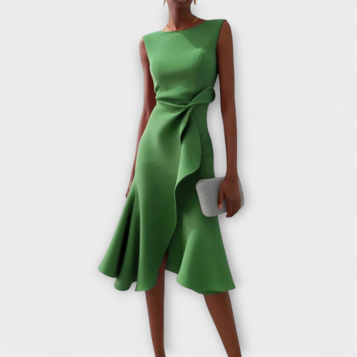 Ärmelloses Damen-Midikleid in A-Linie