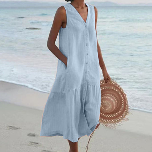 Ärmelloses Damen-Mikleid