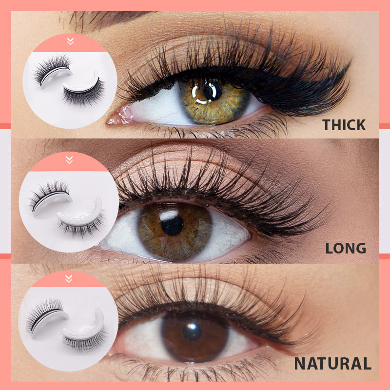 Wiederverwendbare selbstklebende künstliche Wimpern