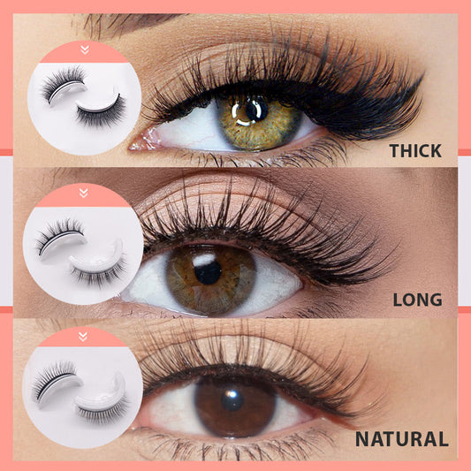 Wiederverwendbare selbstklebende künstliche Wimpern