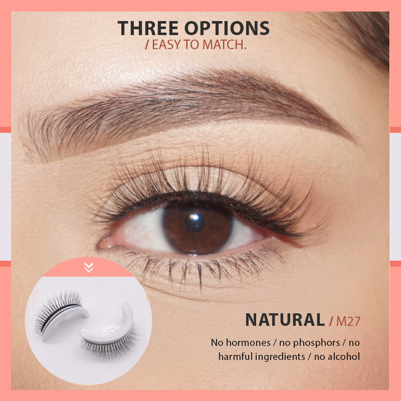 Wiederverwendbare selbstklebende künstliche Wimpern