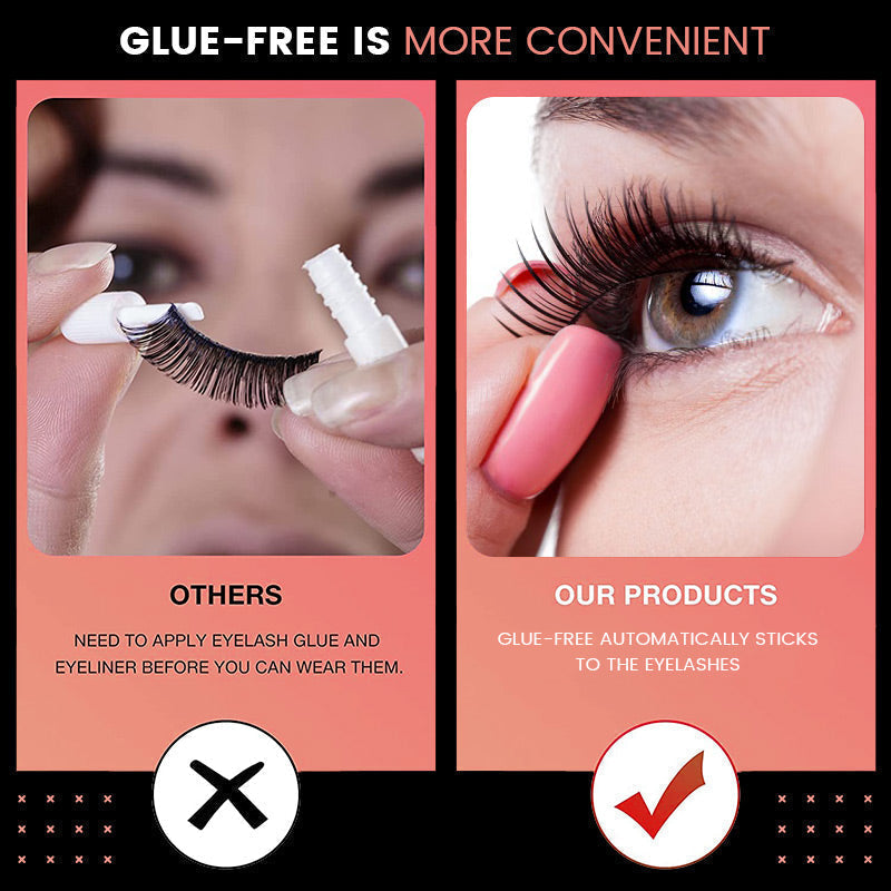 Wiederverwendbare selbstklebende künstliche Wimpern