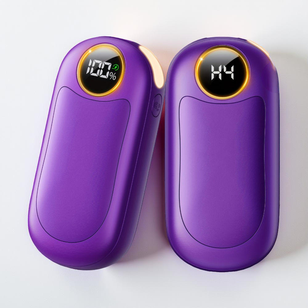 Wiederaufladbares elektrisches Handwärmer-Set (2 Stück) — Kompaktes, taschenfreundliches Design, gleichmässige Wärmeabgabe