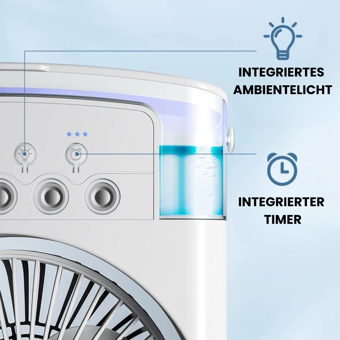 Wiederaufladbarer Kühlventilator für warme Tage