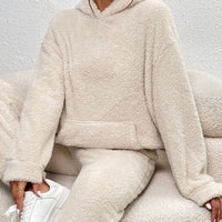 Ultra-bequemer Kapuzen-Pyjama aus Teddy-Fleece | unvergleichlicher Komfort und Stil für die Erholung zu Hause