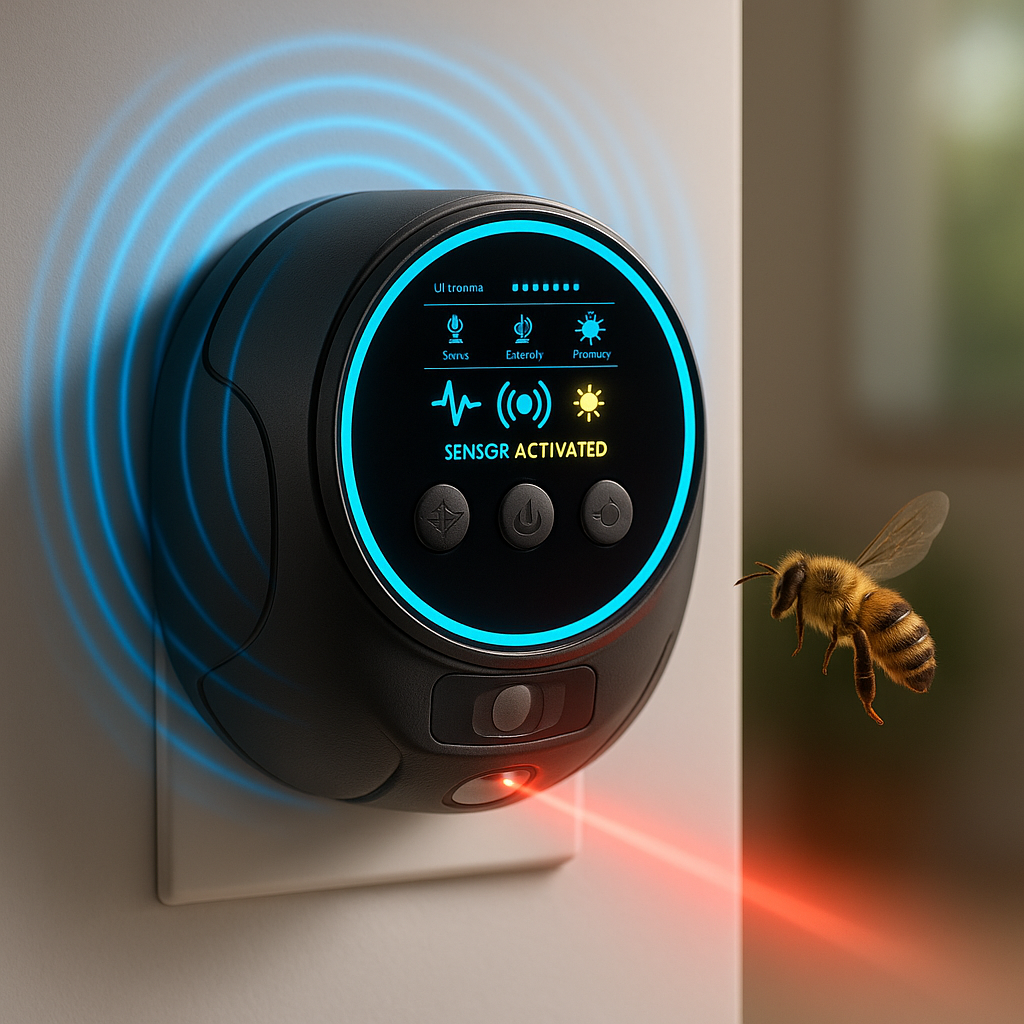 Ultraschall-Schädlingsvertreiber für 360-Grad-Insektenschutz