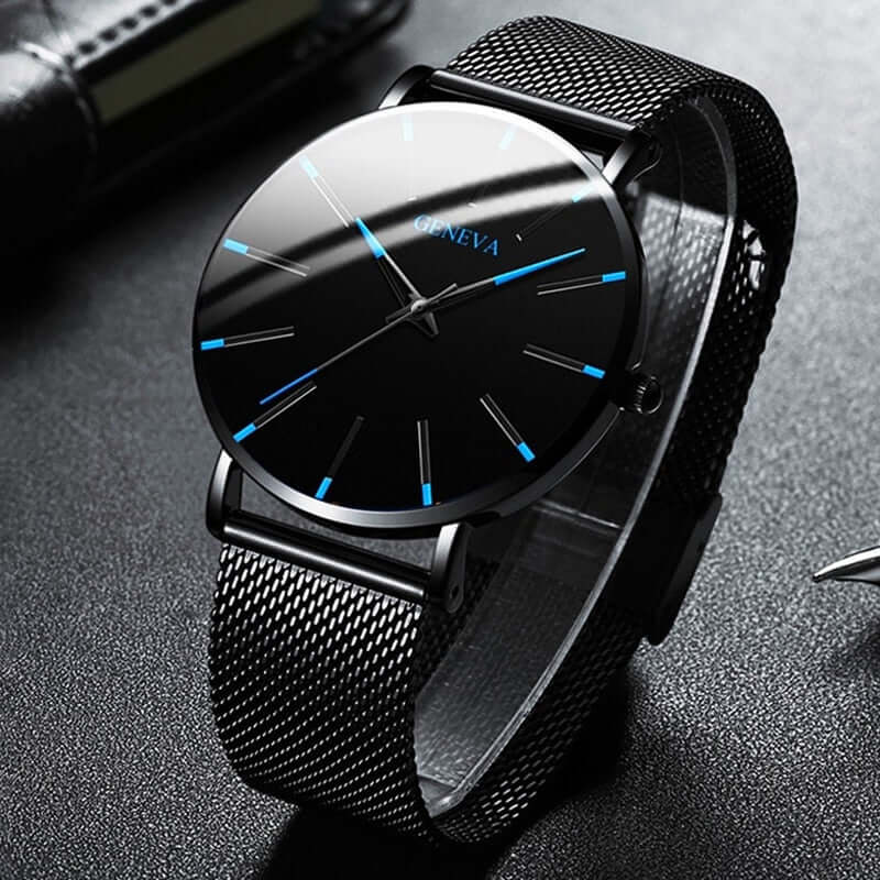 Ultradünne Herrenarmbanduhr