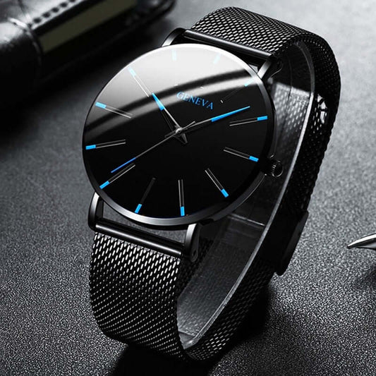 Ultradünne Herrenarmbanduhr