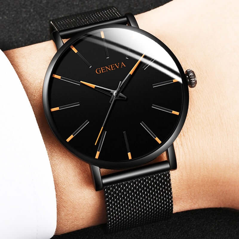 Ultradünne Herrenarmbanduhr