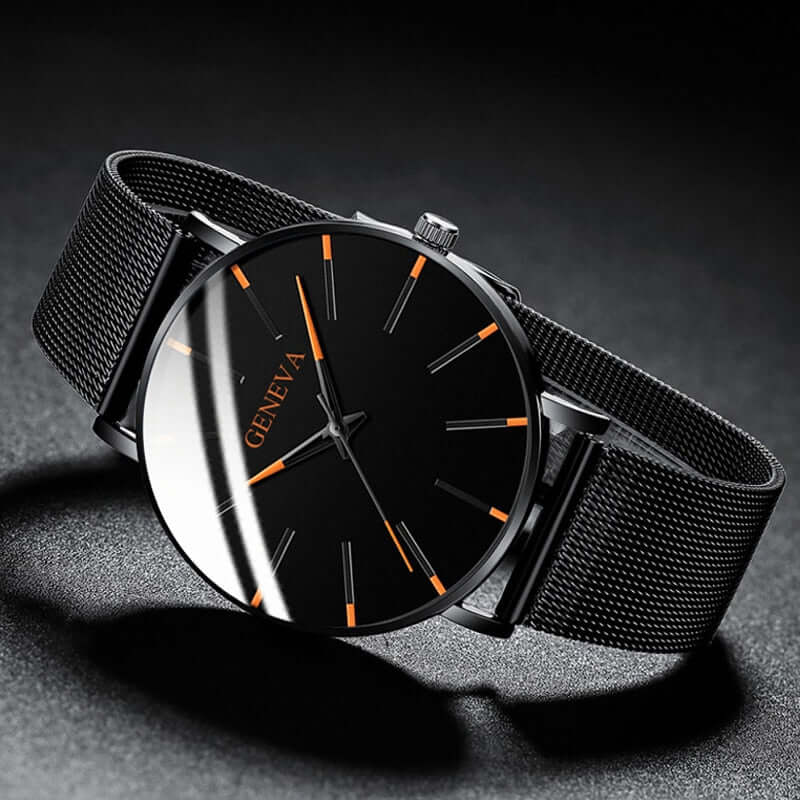 Ultradünne Herrenarmbanduhr