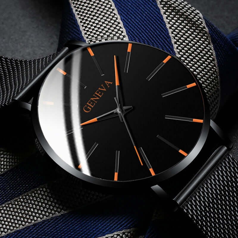 Ultradünne Herrenarmbanduhr