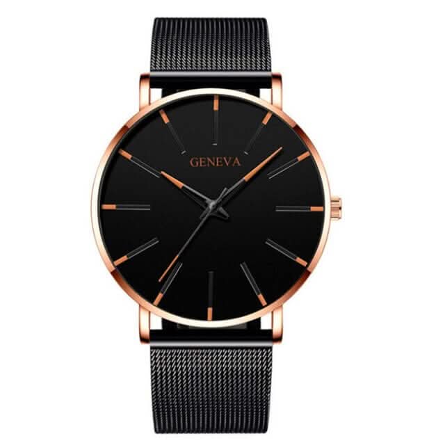 Ultradünne, minimalistische Herrenuhr im Business-Stil