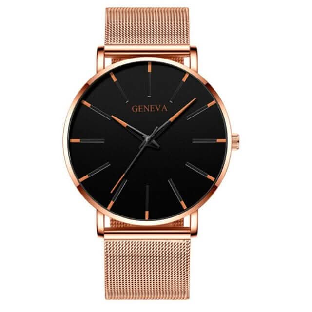 Ultradünne, minimalistische Herrenuhr im Business-Stil