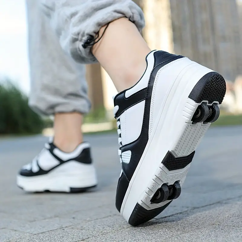 Unisex Rollschuhe-Sneaker für Kinder und Erwachsene – Gehen und rollen mit Stil
