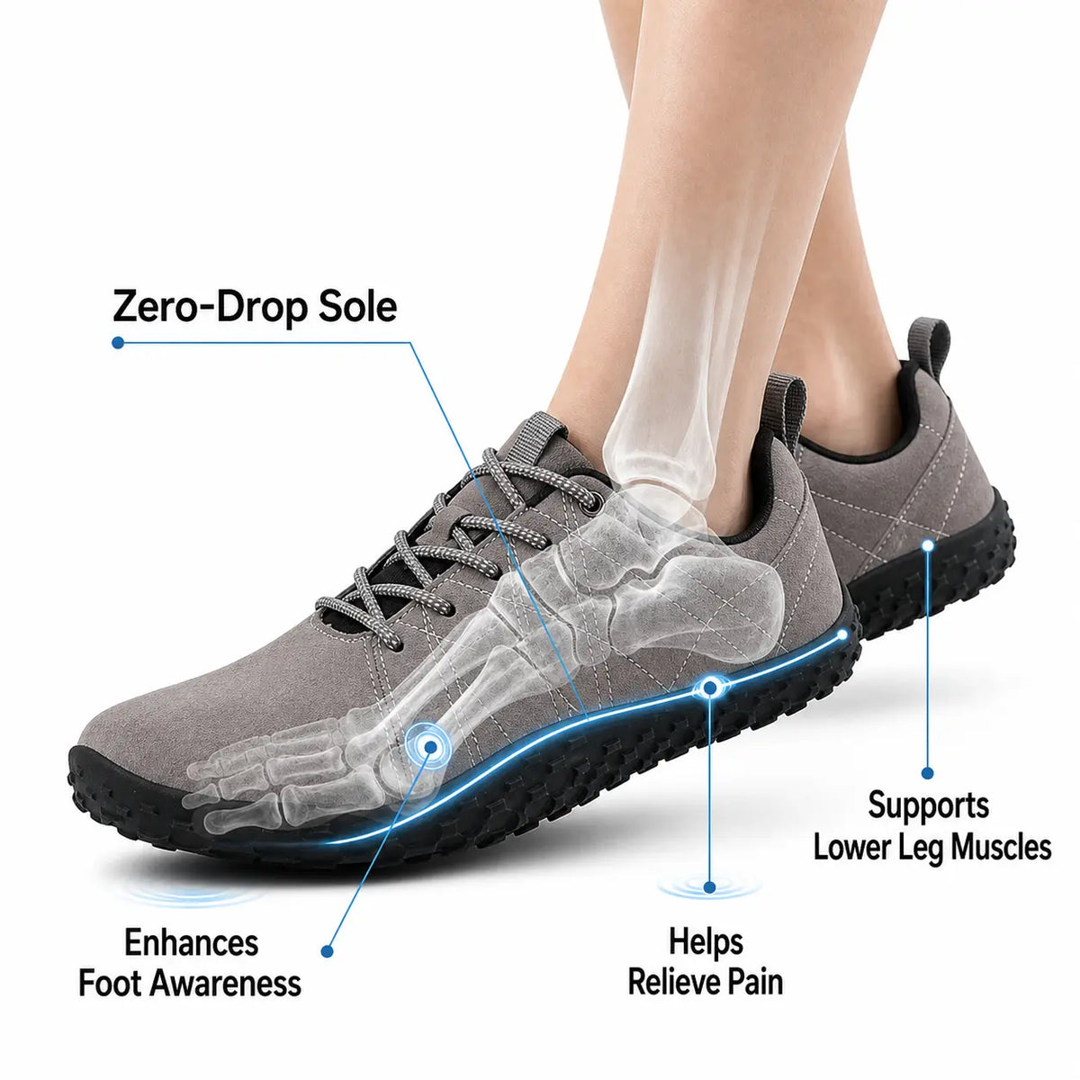 Unisex orthopädische Barfuss-Wanderschuhe