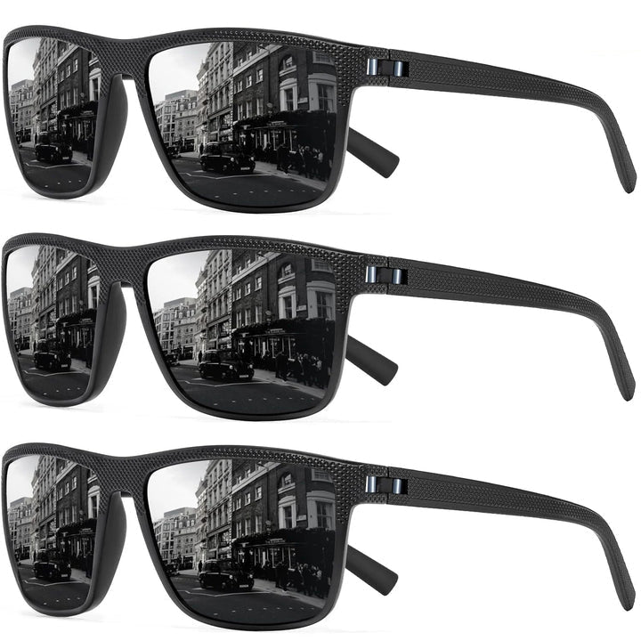Unisex polarisierte Sonnenbrille (3er-Pack) – Mit optimalem UV400-Schutz