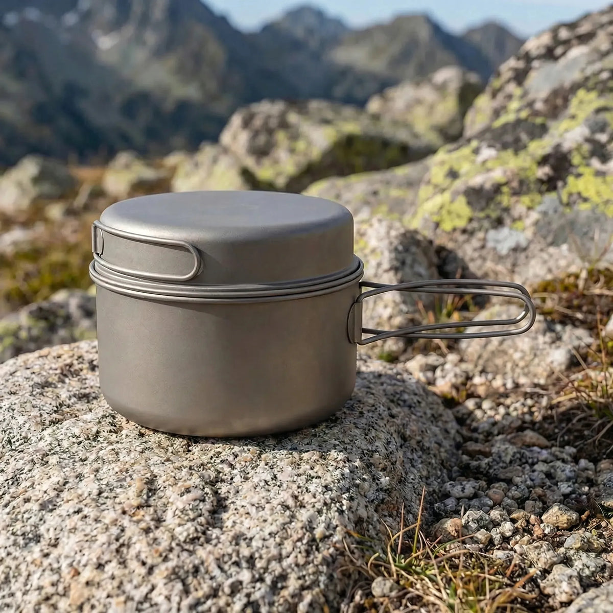 Unisex extrem leichtes, zusammenklappbares Camping-Kochgeschirr-Set