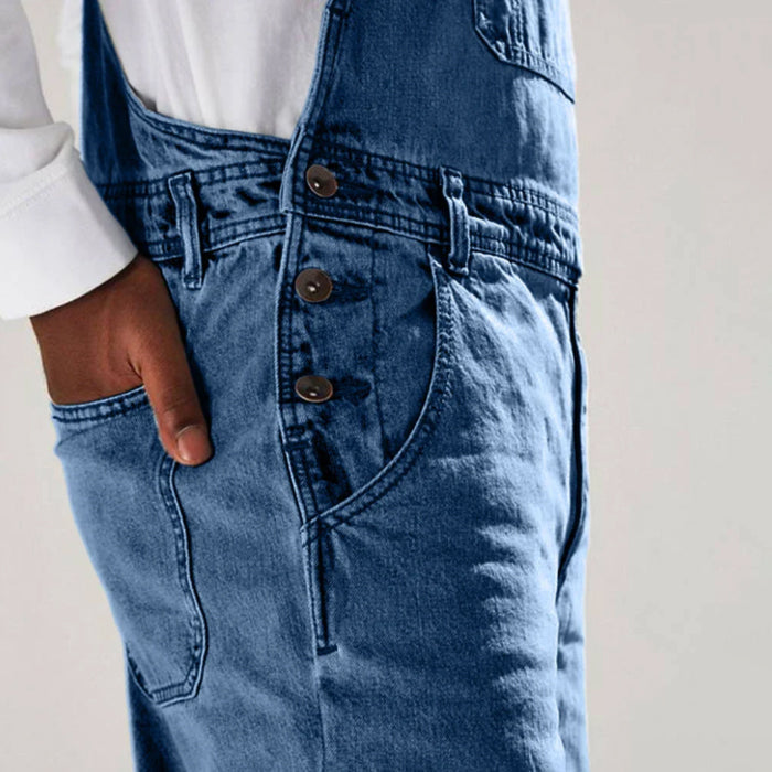 Unisex Streetwear-Latzhose für vielseitigen Stil und Komfort