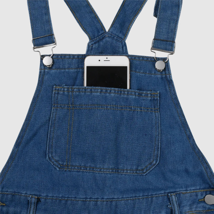 Unisex Streetwear-Latzhose für vielseitigen Stil und Komfort