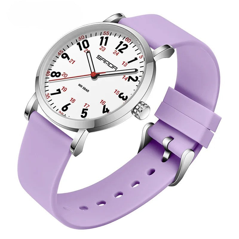 Wasserdichte Unisex-Armbanduhr mit leicht lesbarem Zifferblatt für medizinisches Personal