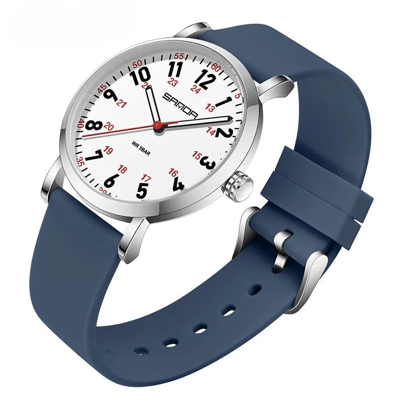 Wasserdichte Unisex-Armbanduhr mit leicht lesbarem Zifferblatt für medizinisches Personal