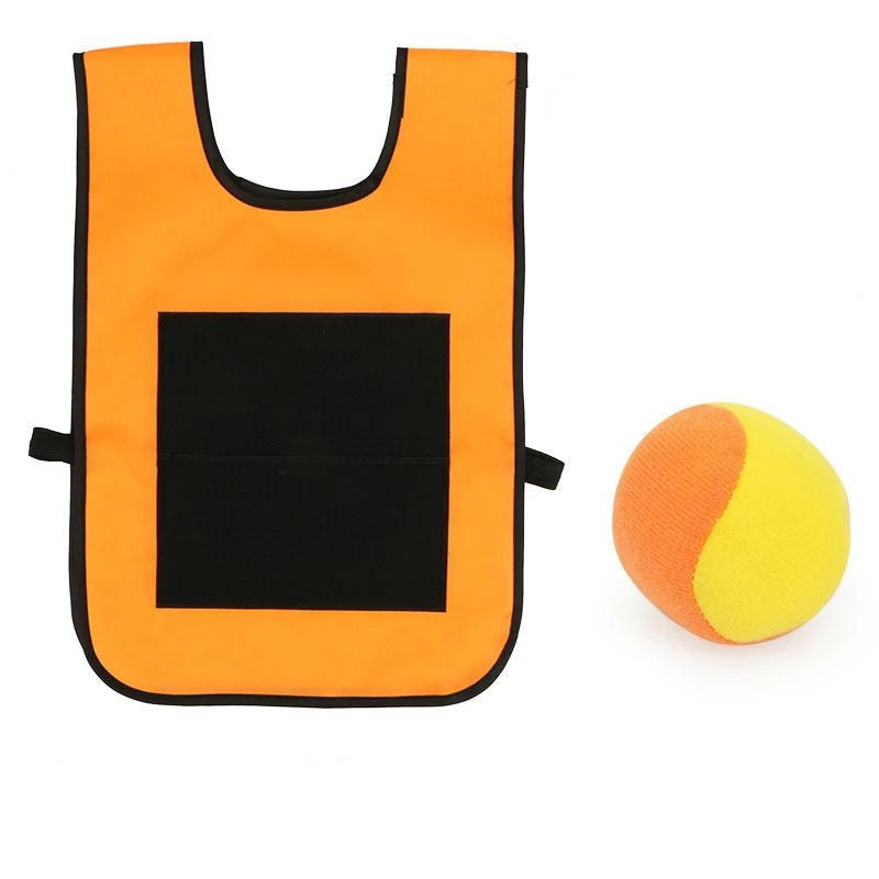 Unisex Wurf- und Fangspiel-Set mit Klettverschluss-Weste
