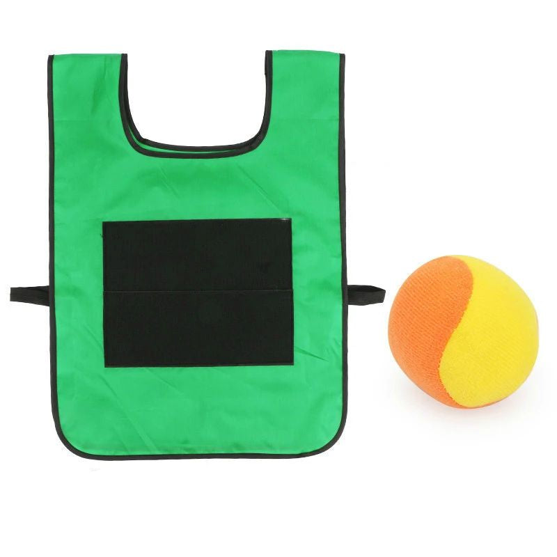 Unisex Wurf- und Fangspiel-Set mit Klettverschluss-Weste