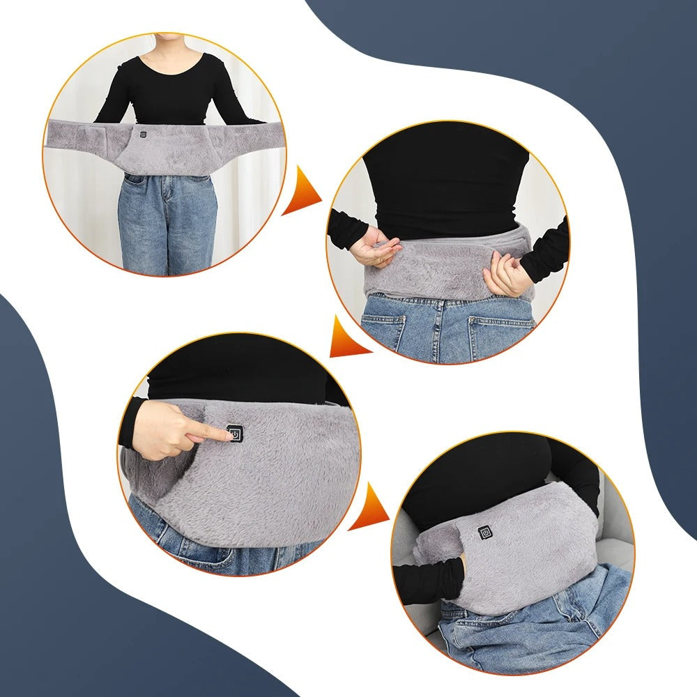 Unisex beheizbarer Hüftgurt mit USB und Kängurutasche
