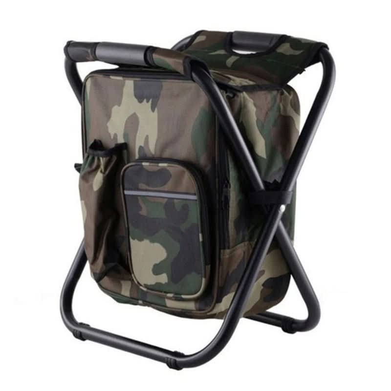 Unisex Rucksack mit Klappstuhl und Kühlfach