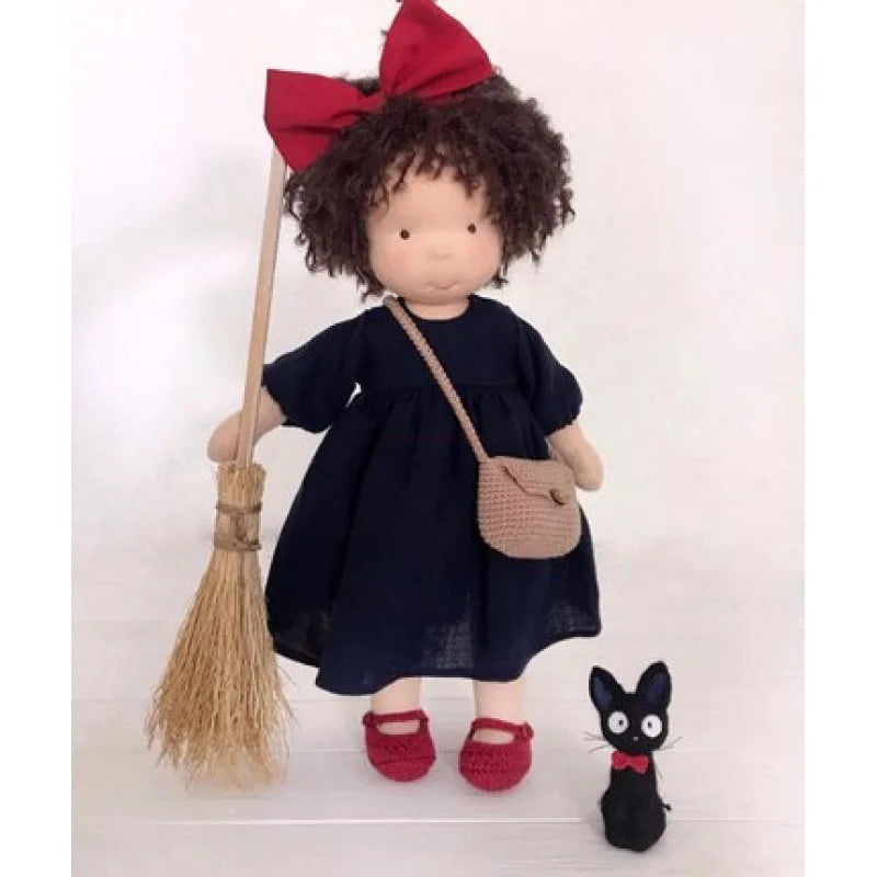 Unisex handgefertigte Waldorf-inspirierte Plüschpuppe